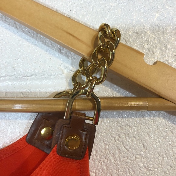 Michael Kors Orange Cold Shoulder Dress. CL61 - Picture 4 of 8